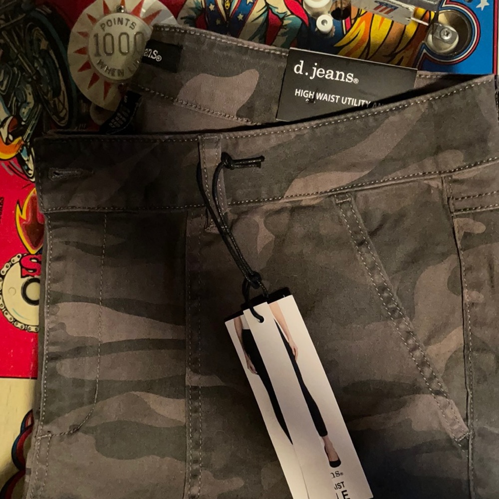 d. jeans High Rise Camo Utility Jeans - New-ish